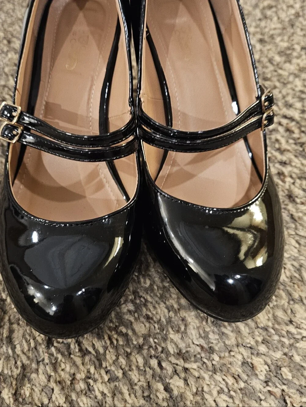 JOURNEE COLLECTION Patent Leather Mary Jane Strappy 3